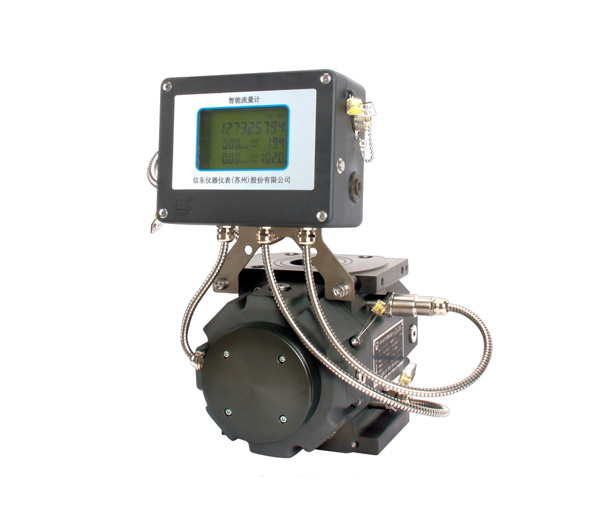 Intelligent single display waist wheel flowmeter