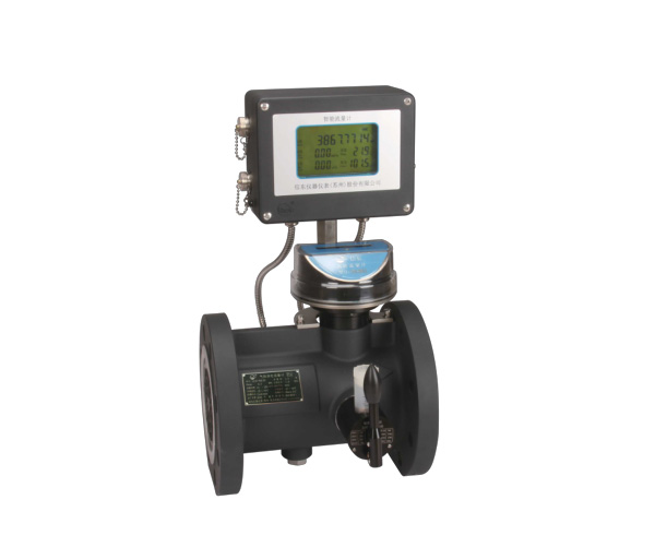 Intelligent dual display turbine flowmeter